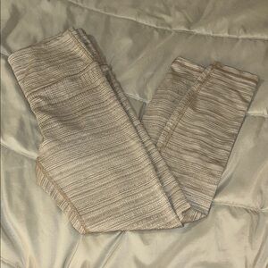 ATHLETA Textured Taupe Leggings